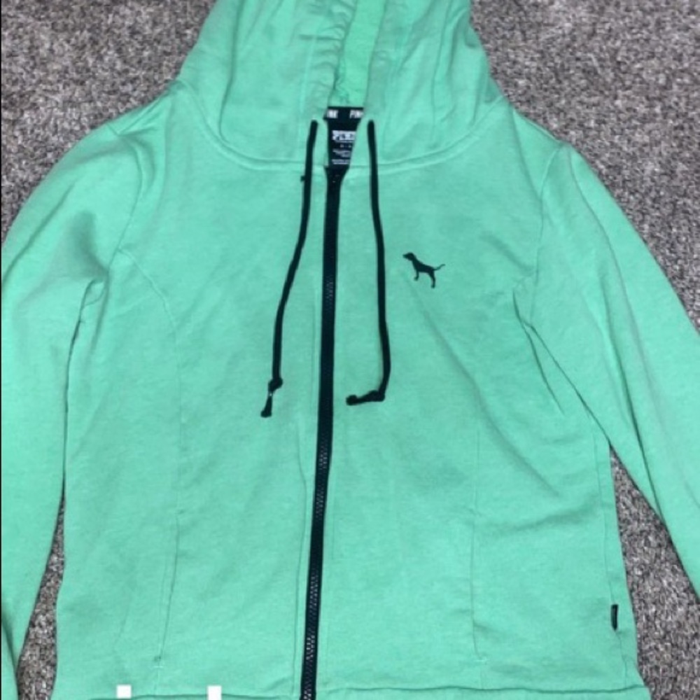 Pink zip up hoodie